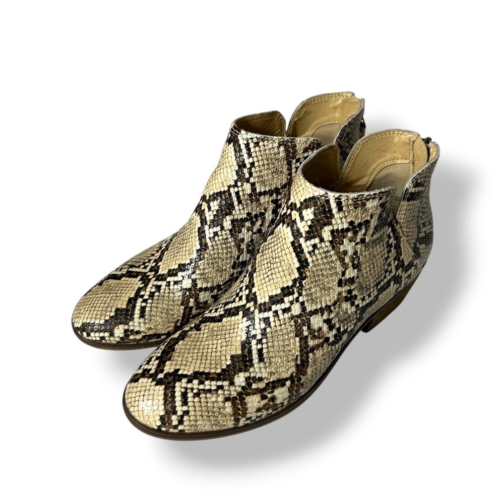 Michael Shannon Snake Skin Python Booties 8 - Lik… - image 1